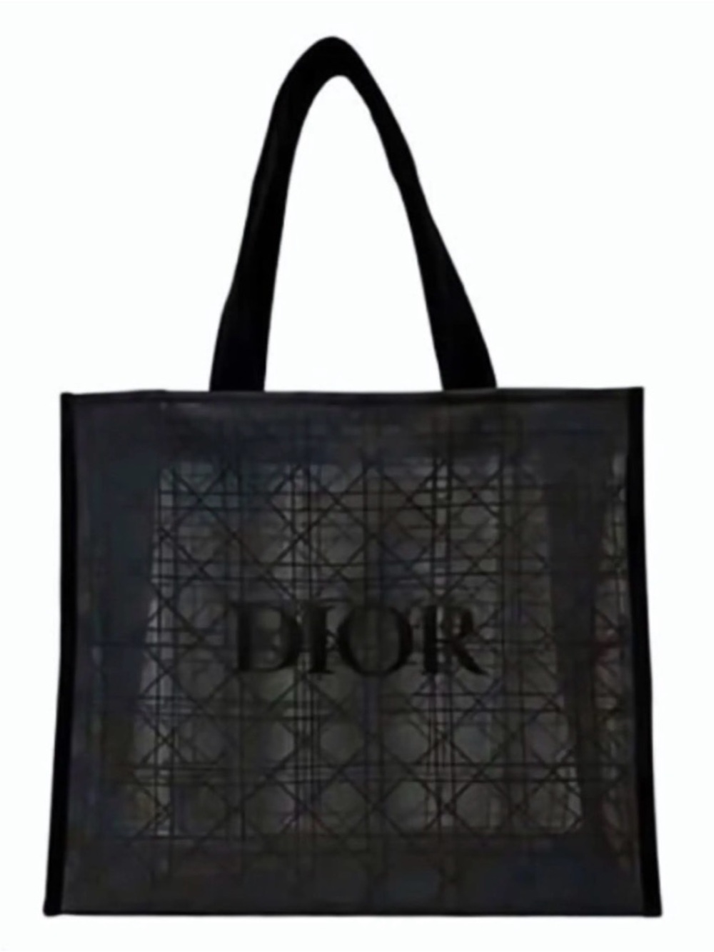 Dior Black Logo Canvas Tote